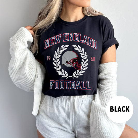 New England Patriot Football Shirt - Vintage Comfort Colors Tee