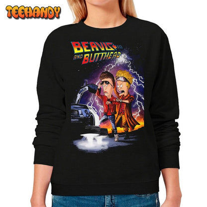 Beavis and Butt-Head x Back to the Future Mashup Sweatshirt