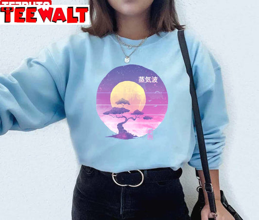 Bonsai Vaporwave Aesthetic Unisex Sweatshirt