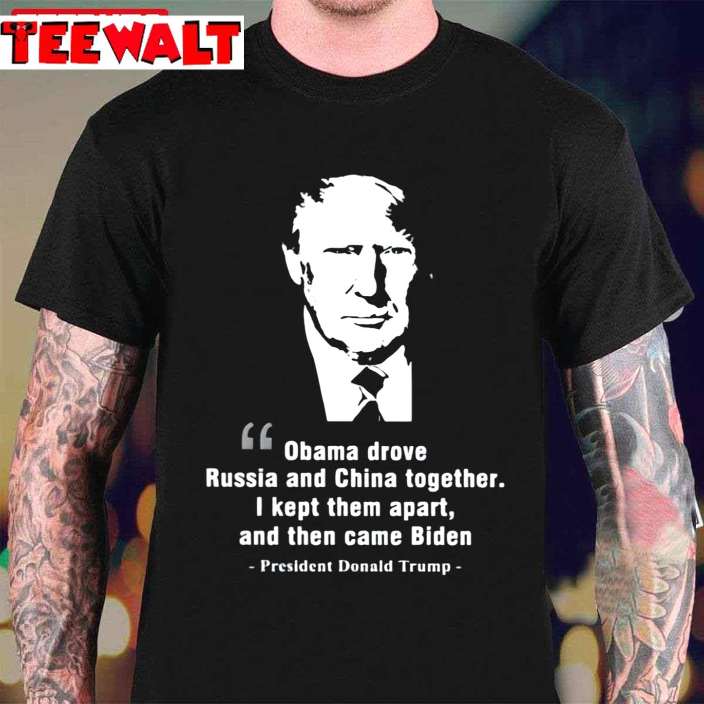 Obama Drone Russia And China Together I Kept Them Apart And Then Came Biden Donald Trump Unisex T-Shirt