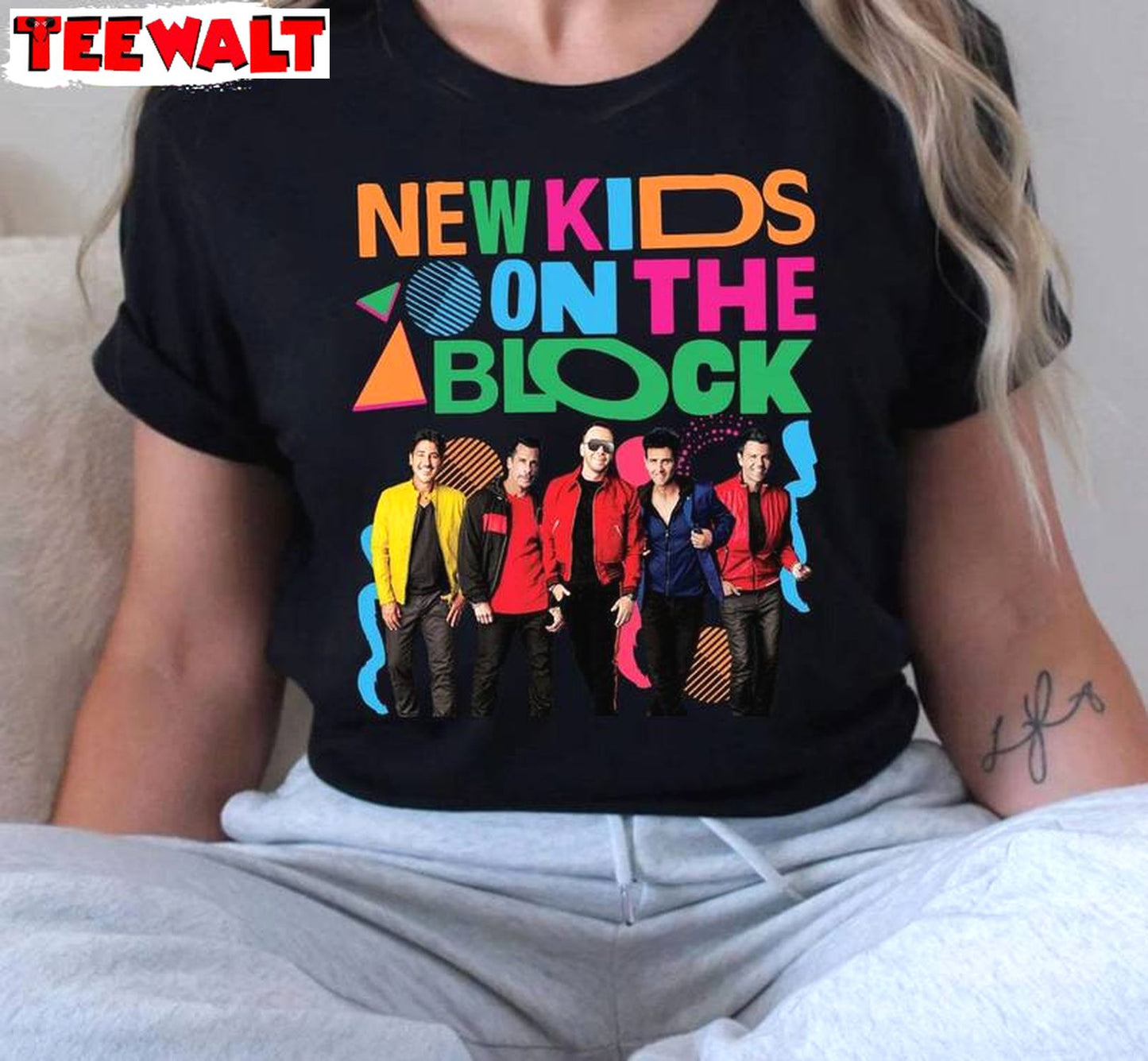 New Kids On The Block Cool Design Shirt, Must Have Short Sleeve Crewneck Gift For Fan