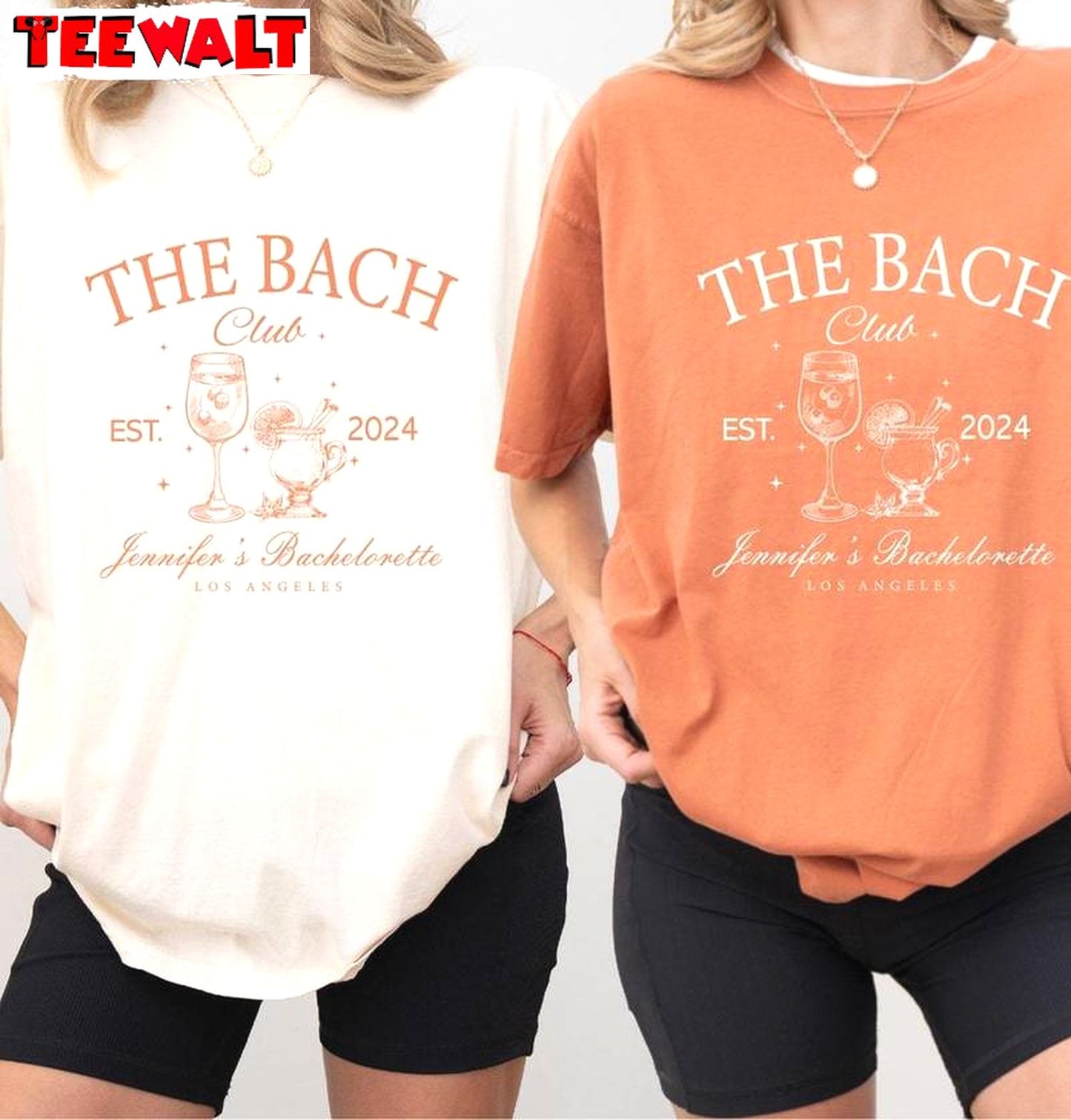 Bachelorette Party Unisex Hoodie, Trendy The Bach Club Long Sleeve Tee Tops