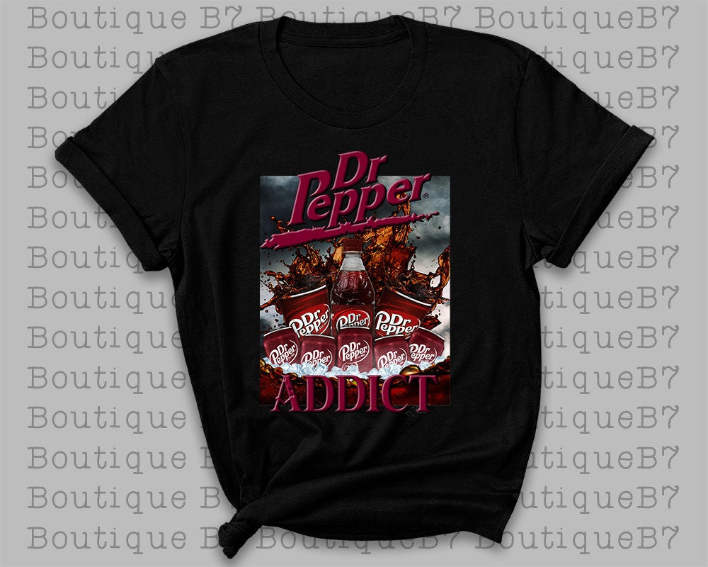 Dr Pepper Addict T-Shirt - Comfort Colors, Made To Order