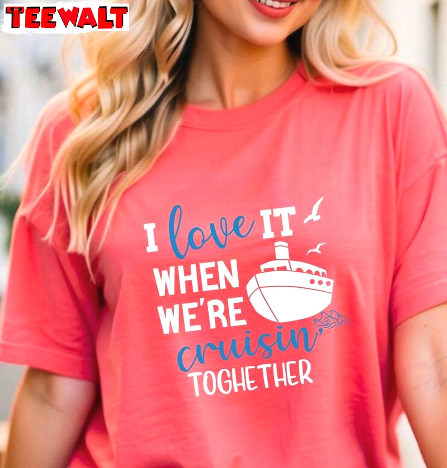 Awesome I Love It When Women Shirt, Trendy Family Cruise Crewneck Sweater