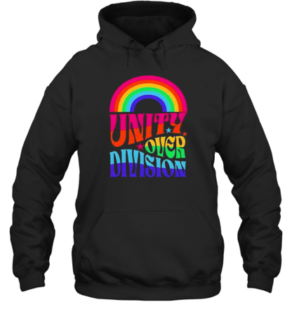 Harris Walz 2024 Unity Over Division Rainbow T-Shirt