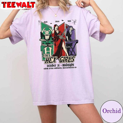 The Hex Girls Cool Design Shirt, Unique Concert 2023 Short Sleeve Crewneck