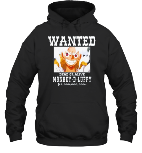 Funnyahhtees Wanted Dead Or Alive Monkey D Luffy T-Shirt