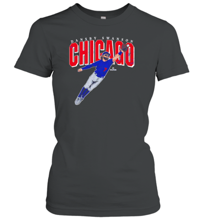 Dansby Swanson Chicago Cubs big time action pose T-Shirt