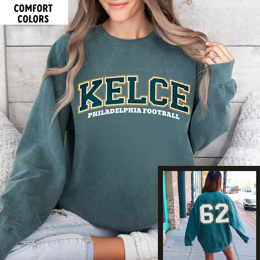 Comfort Colors Jason Kelce Eagles Crewneck - Philly Sweatshirt, Philadelphia Shirt