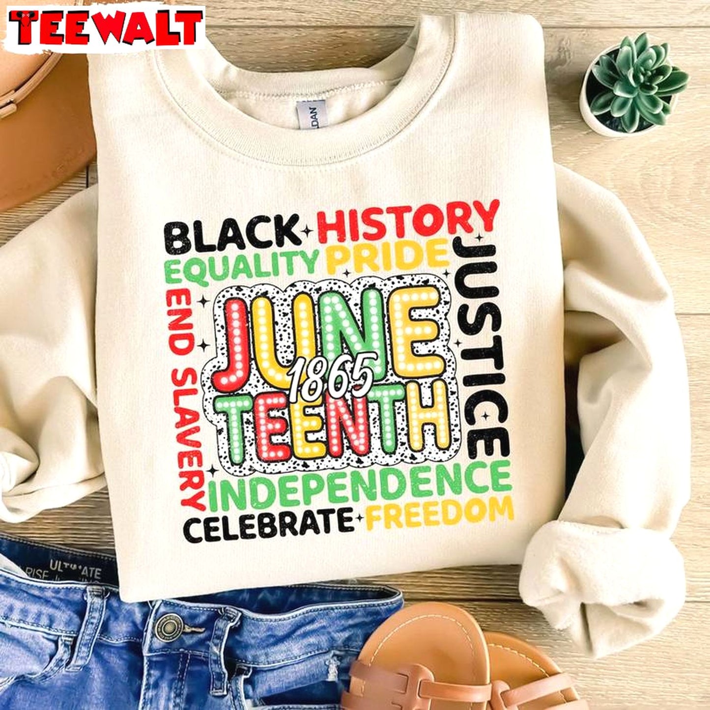 1865 Freedom Unisex Hoodie, Comfort 1865 Juneteenth