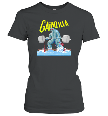 Gainzilla Godzilla Weightlifting Gym T-Shirt