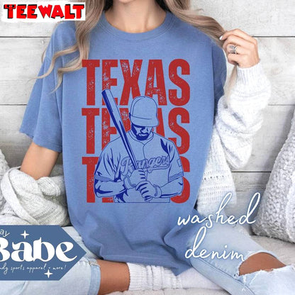 Cool Design Rangers Baseball Texas Unisex Hoodie, New Rare Texas Rangers Shirt Sweater