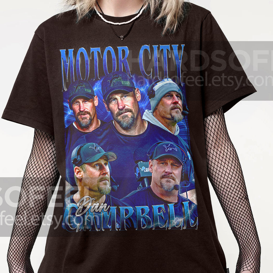 Limited Motorcity Dan Campbell Vintage Unisex T-Shirt Gift