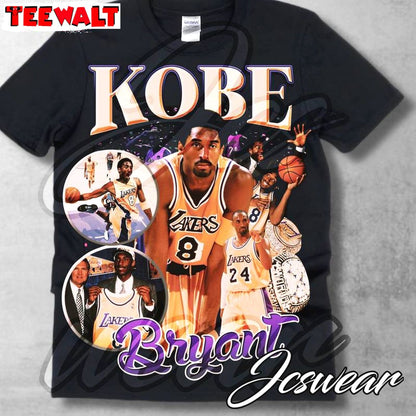 Limited Kobe Bryant Shirt, Cool Design Sports Fashion Crewneck Long Sleeve