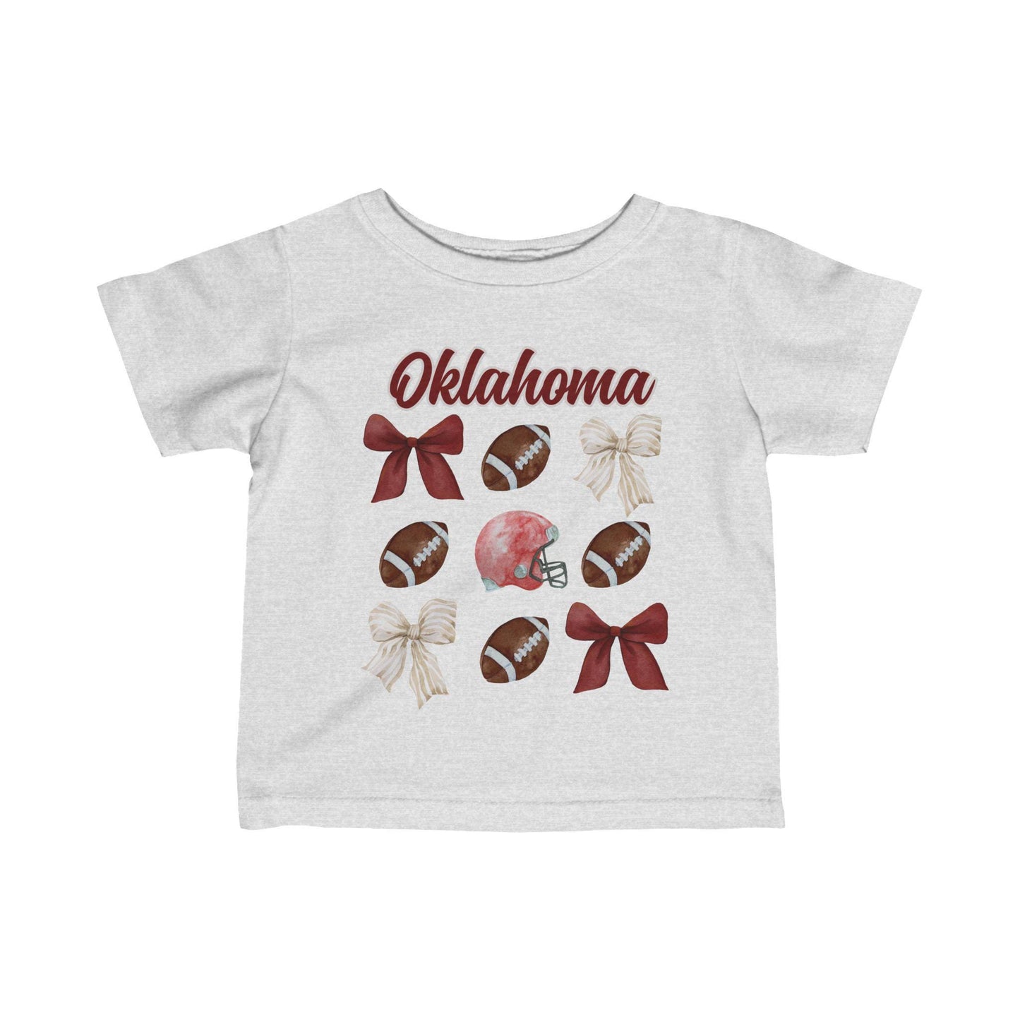 Oklahoma Baby Game Day Shirt For Kids & Toddlers - Youth Football Top