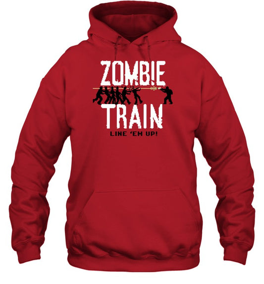 Zombie Train Line 'Em Up Hoodie