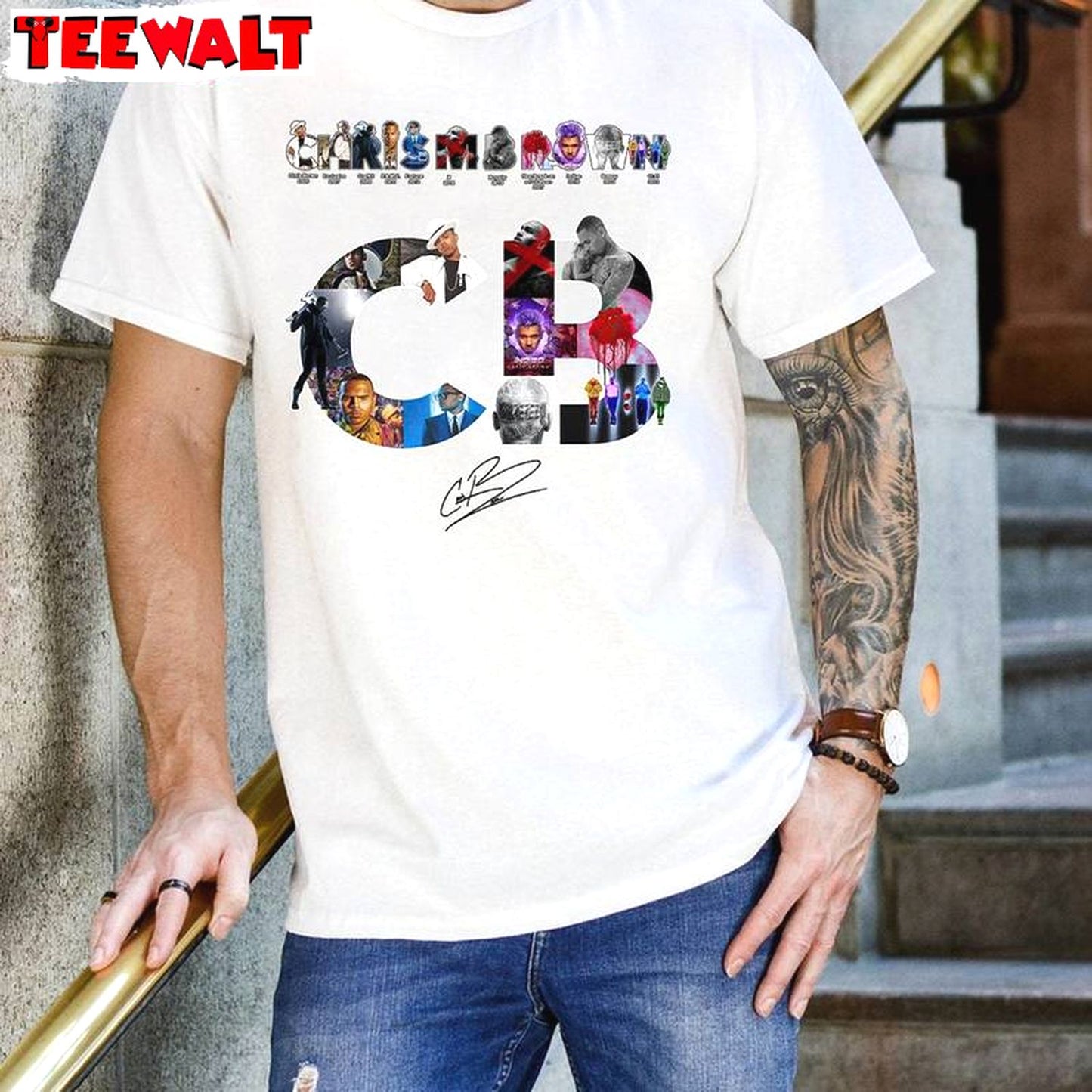 Trendy Chris Brown Breezy Shirt, Tour 2024 Chris Brown Short Sleeve Crewneck