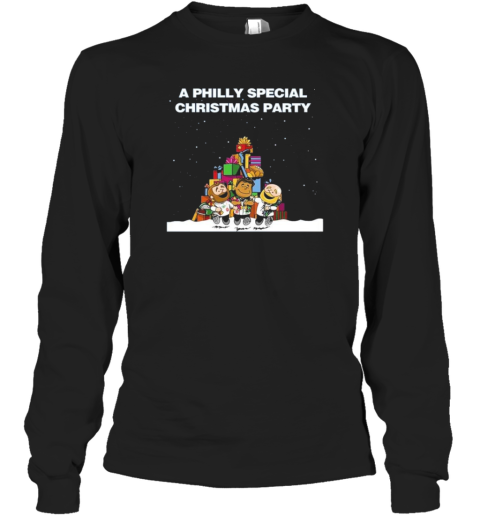 Jason Kelce Lane Johnson Jordan Mailata A Philly Special Christmas Party T-Shirt