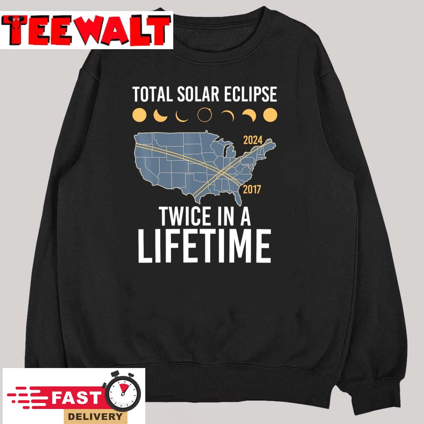 Twice In A Lifetime Solar Eclipse Shirt 2024 Total Eclipse T-Shirt