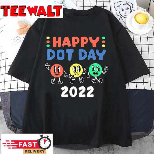 Happy International Dot Day 2022 Polka Dot Kids Toddler Boys T-Shirt