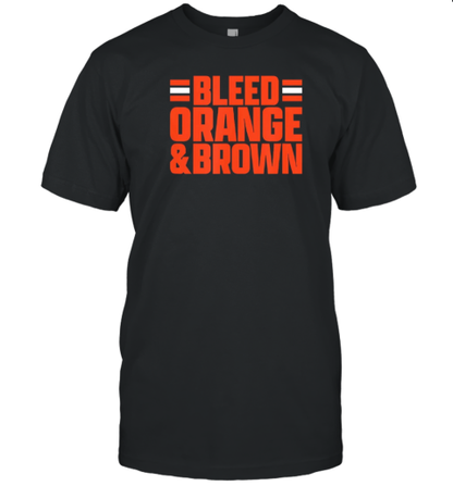 Cleveland Browns Bleed Orange And Brown T-Shirt