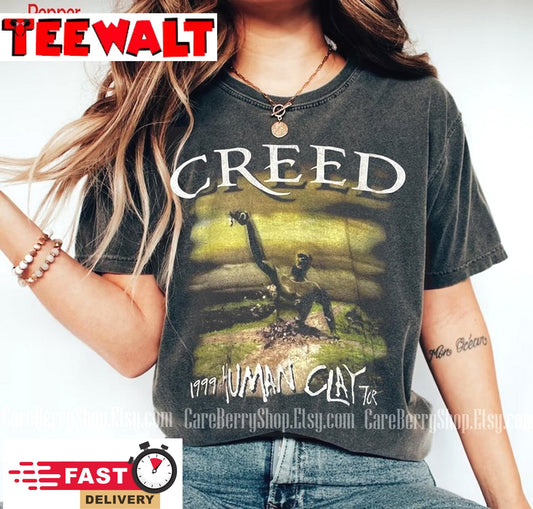 Vintage Creed band Human Clay 1999 Tour tshirt Creed Band Fan Sweatshirt