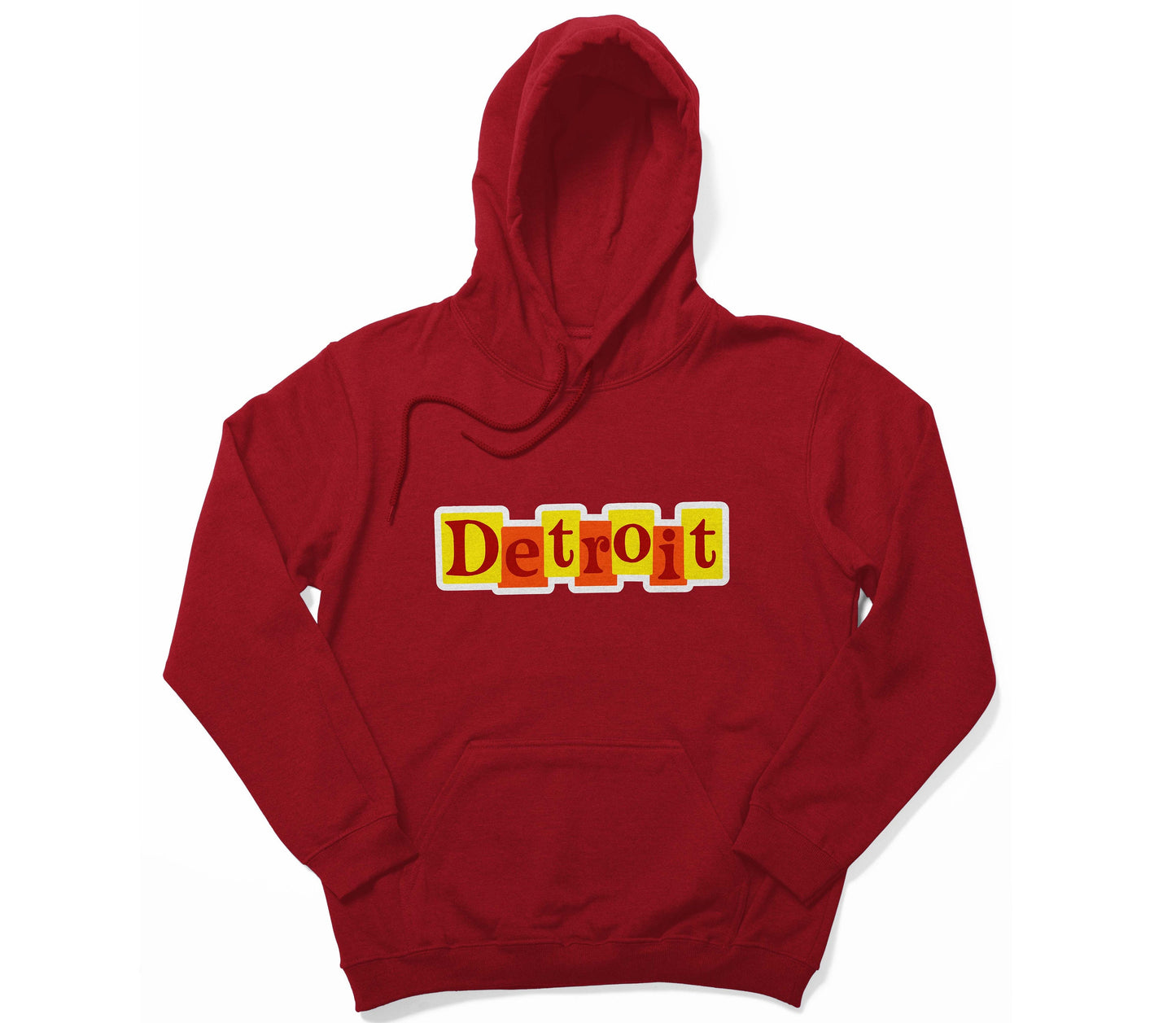 Detroit Hooded Pullover Sweatshirt - Tall Sizes Available