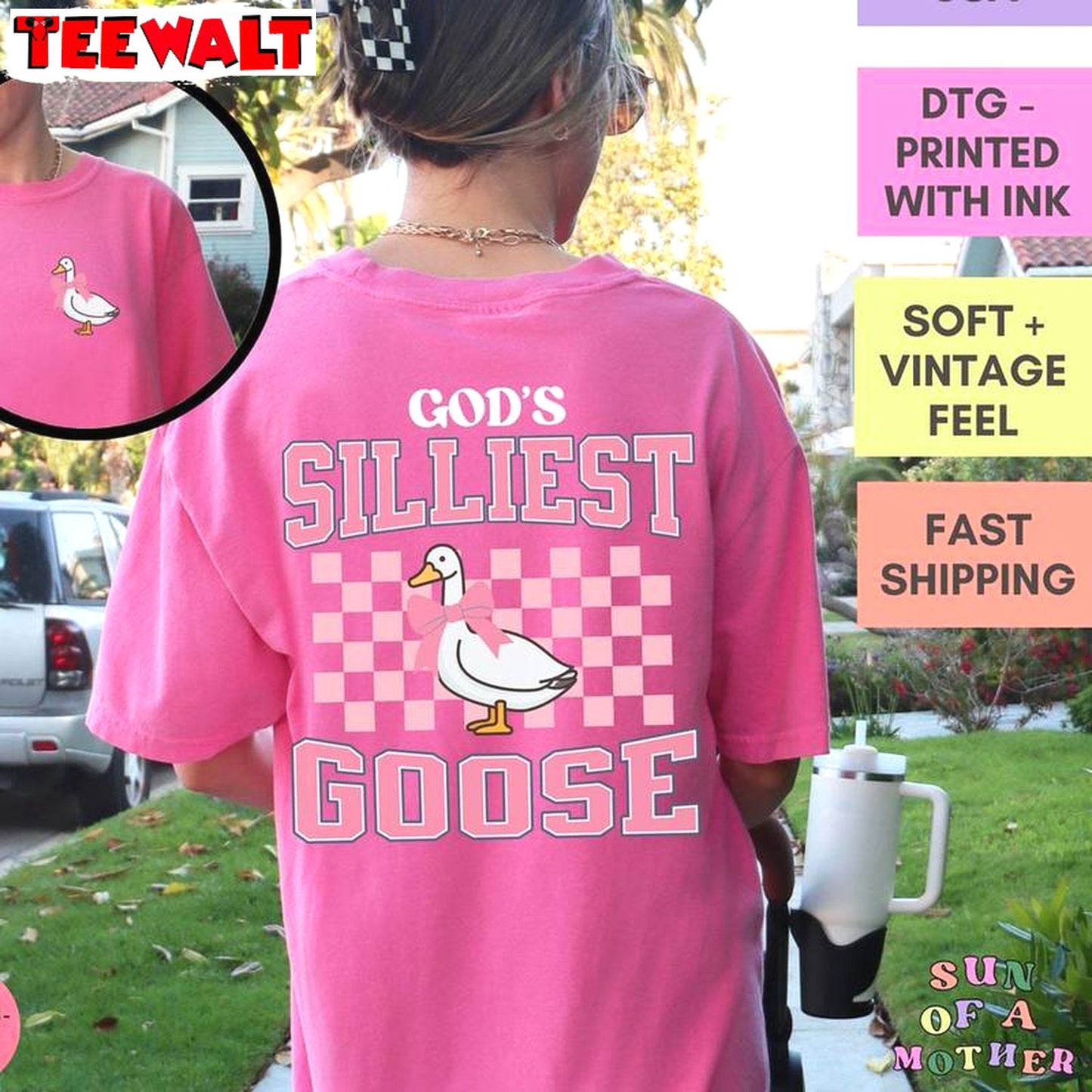 Retro God T Shirt, Fantastic God's Silliest Goose T-