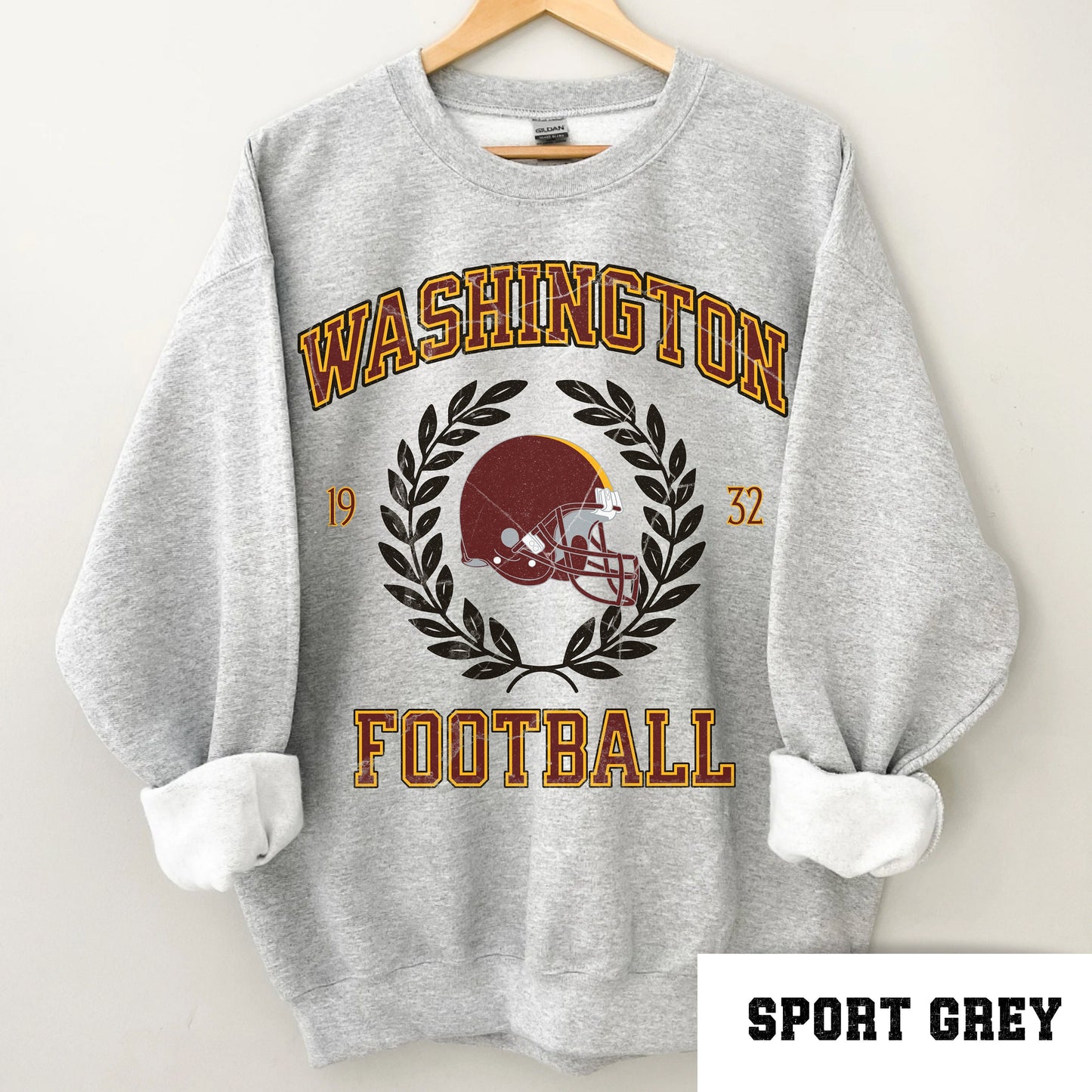 Washington Football Crewneck Sweatshirt Vintage Hoodie Shirt