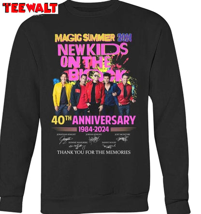 Comfort New Kids On The Block Shirt, Thank You For The Memories Crewneck Long Sleeve