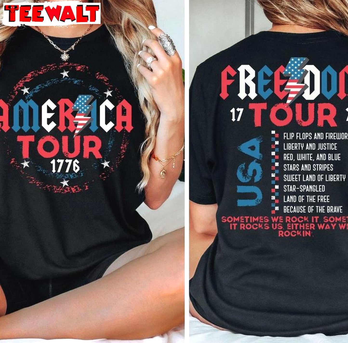 1776 Independence Day Inspirational Sweatshirt , Comfort America Tour