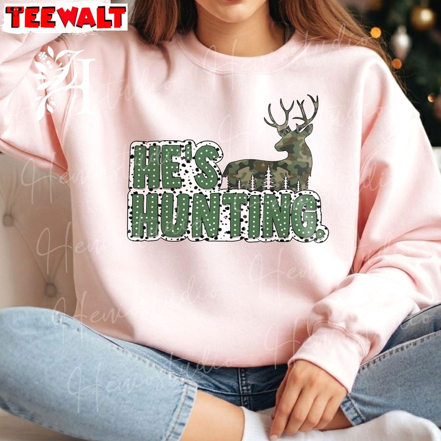 He S Hunting Sweatshirt, Funny Hunting Duck Deer Season Shirt