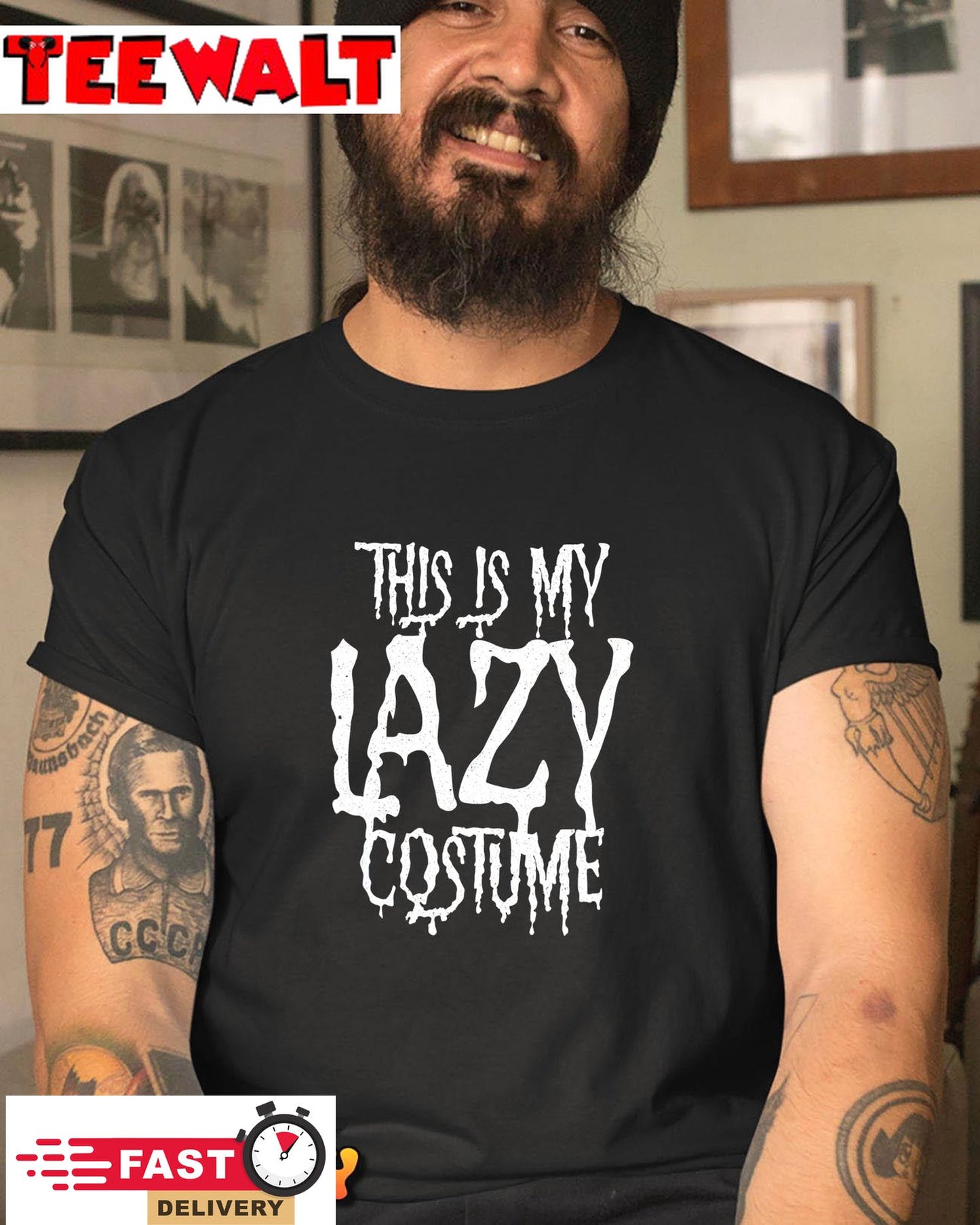 This Is My Lazy Costume - Funny Halloween Lazy Cheapskate T-Shirt