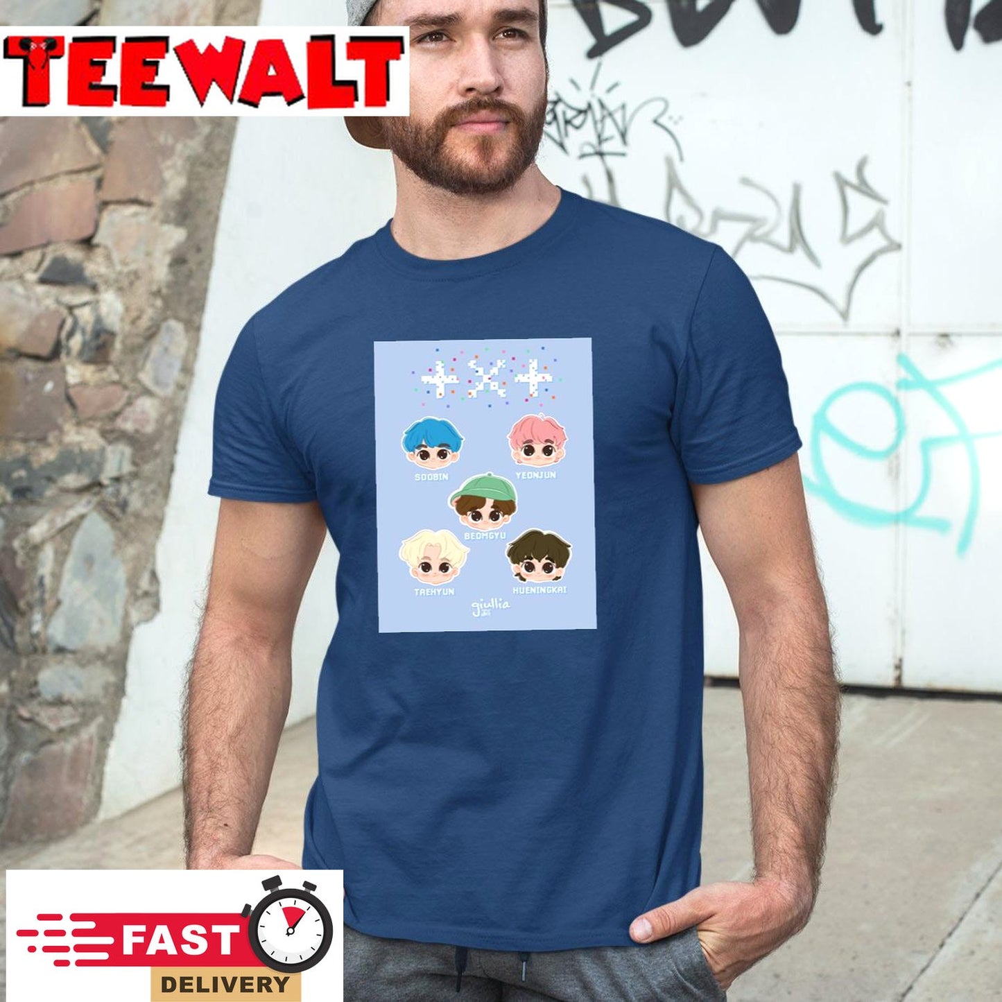 Chibi TXT Blue Hour fanart T-Shirt