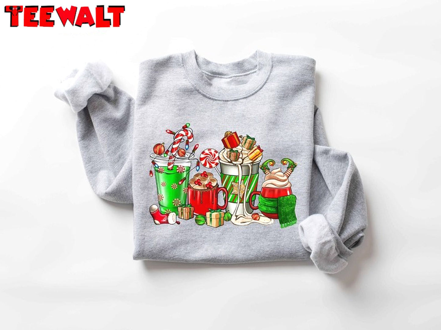 Christmas Coffee Sweatshirt, Coffee Lover Gift, Crewneck Sweatshirt