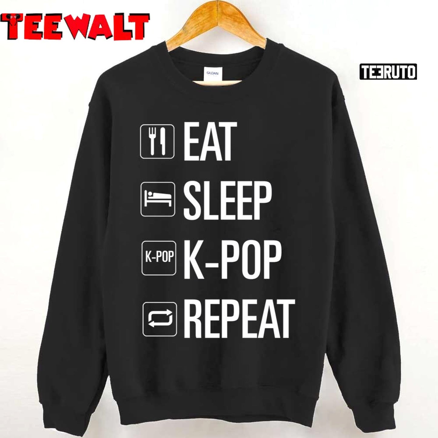 Eat Sleep Kpop Repeat Unisex T-Shirt