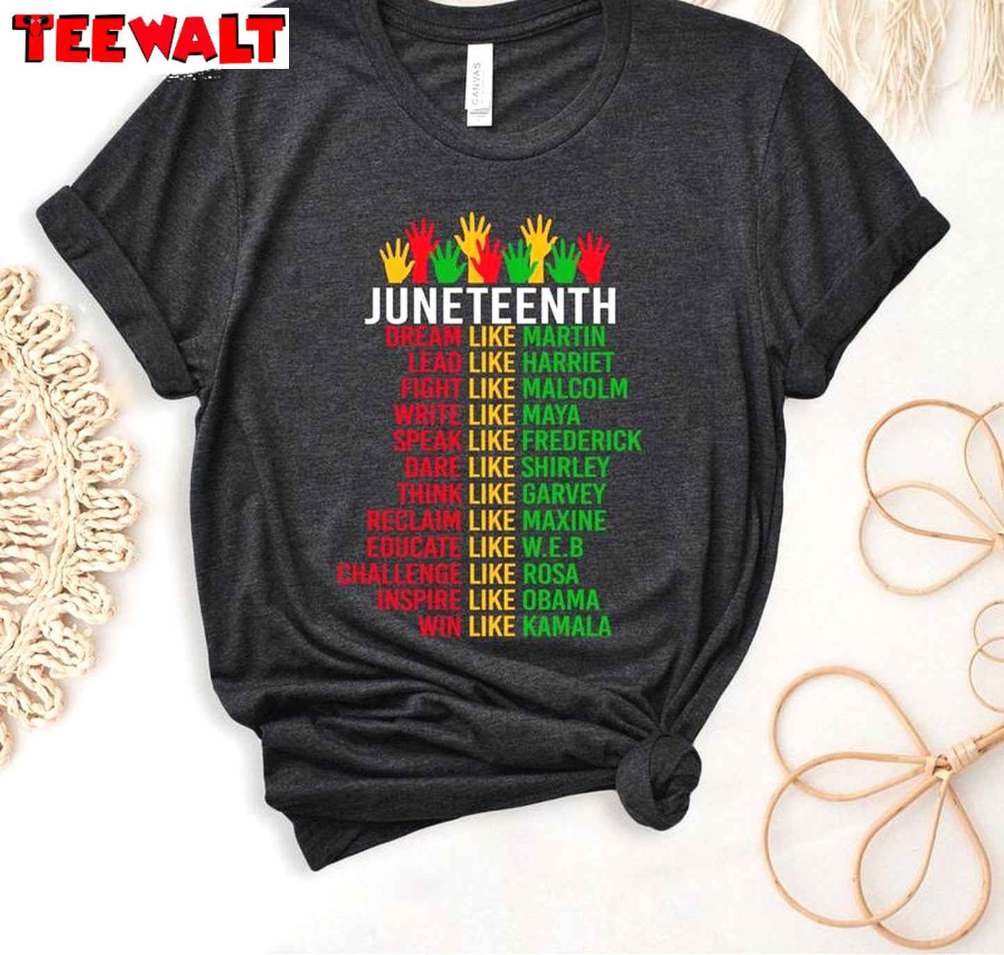 Unique 1865 Juneteenth Shirt, Groovy Dream Like Leaders Long Sleeve Crewneck