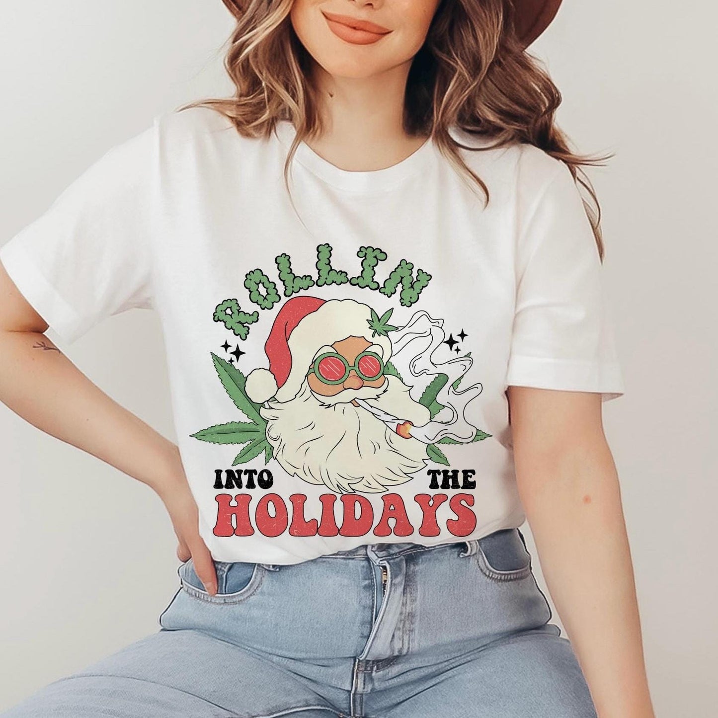 Santa Bubble Gum Christmas Shirt Funny Xmas Gift