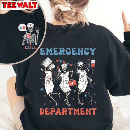 Independence Day Nurse Unisex Hoodie, Emergency Department 4th Of July