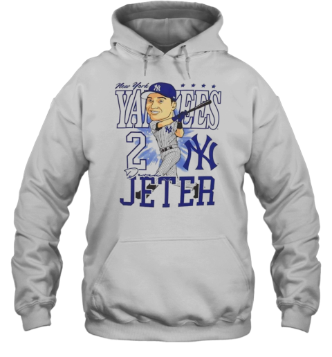 New York Yankees Derek Jeter #2 Slugger Swing Caricature T-Shirt