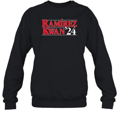 Jose Ramirez Steven Kwan Cleveland Guardians Ramirez And Kwan 24 T-Shirt