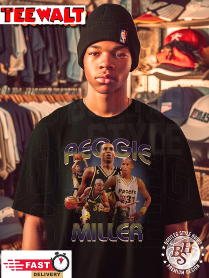 Reggie Miller 90s Bootleg Shirt