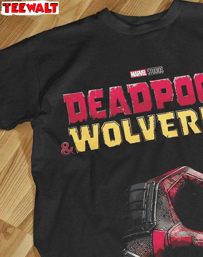 Modern Deadpool And Wolverine Shirt, Comfort Halftones Short Sleeve