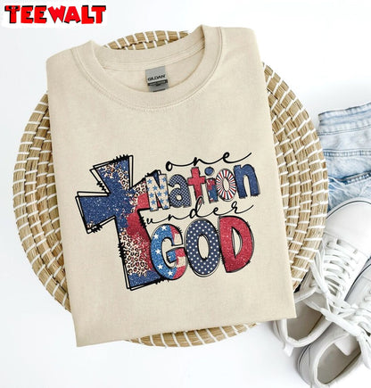 Must Have 4th Of July Long Sleeve , New Rare One Nation Under God