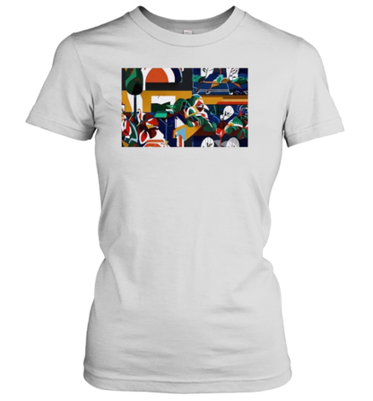 Colorful Expressive Abstract Digital Painting Art T-Shirt