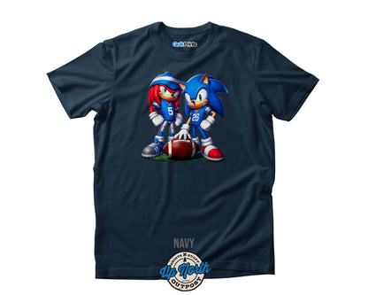 Sonic And Knuckles Detroit Football T-Shirt