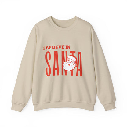 Christmas Sweatshirt - I Believe In Santa Holiday Sweatshirt