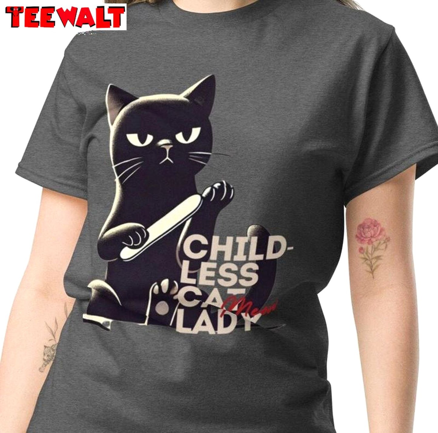 Funny Childless Cat Lady Shirt, Musthave Hoodie T-shirt