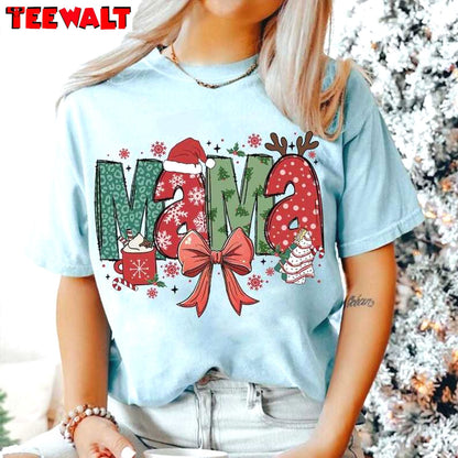 Christmas Mama Coquette Sweatshirt, Christmas Tree Cake Shirt