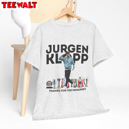 Trendy Thank You The Memories Sweatshirt , Modern Jurgen Klopp Shirt Long Sleeve